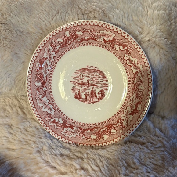 COPY - Early Americana Highly Collectible Salad Dish Steamboat Family Design Re… - Picture 1 of 4